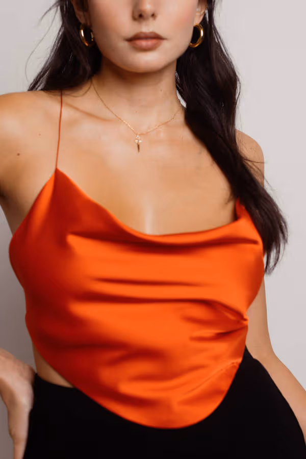 Addie Crop Top - Scarlet Red