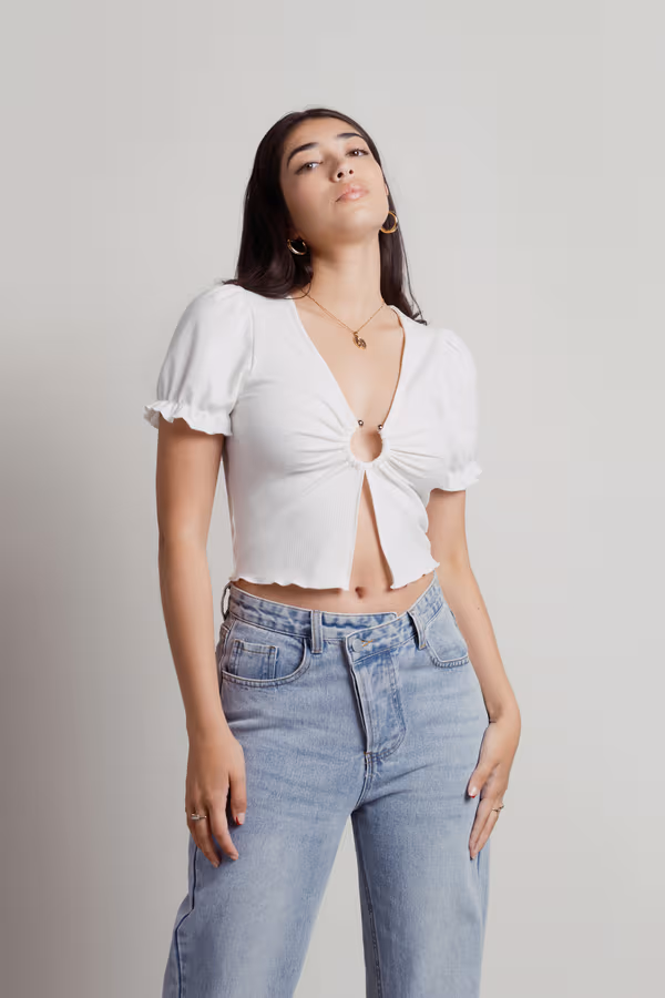 Cosmos Crop Top - Black