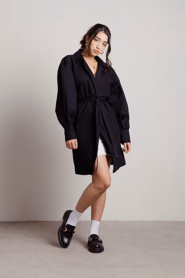 Leah Trench Coat - Black