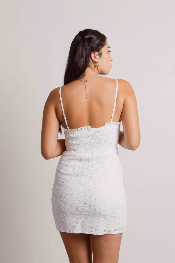 Lacie Bustier Bodycon Mini Dress - Off White