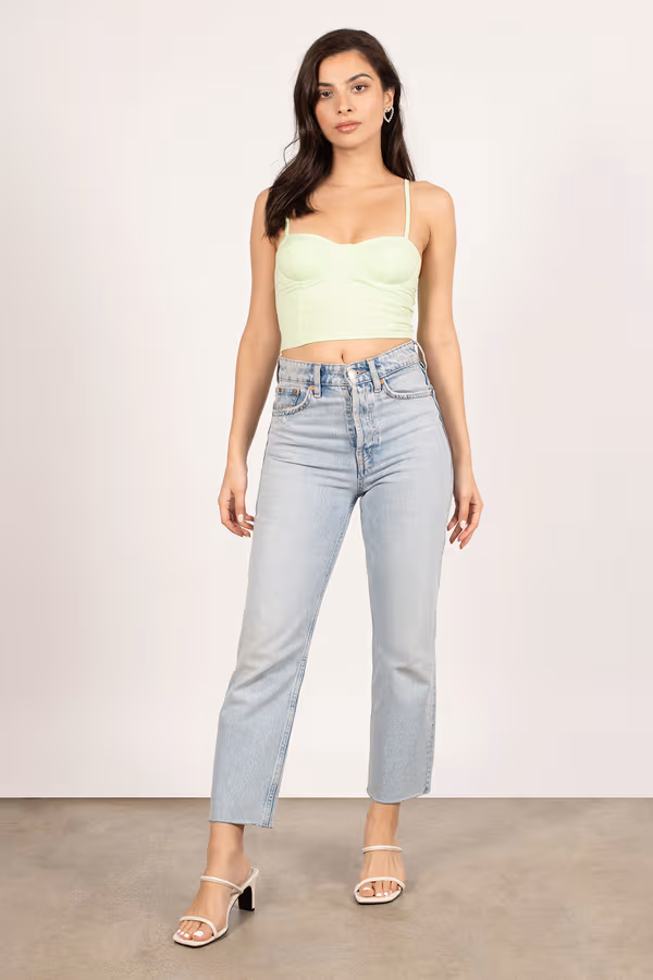 Kiwi Blast Crop Top - Lime