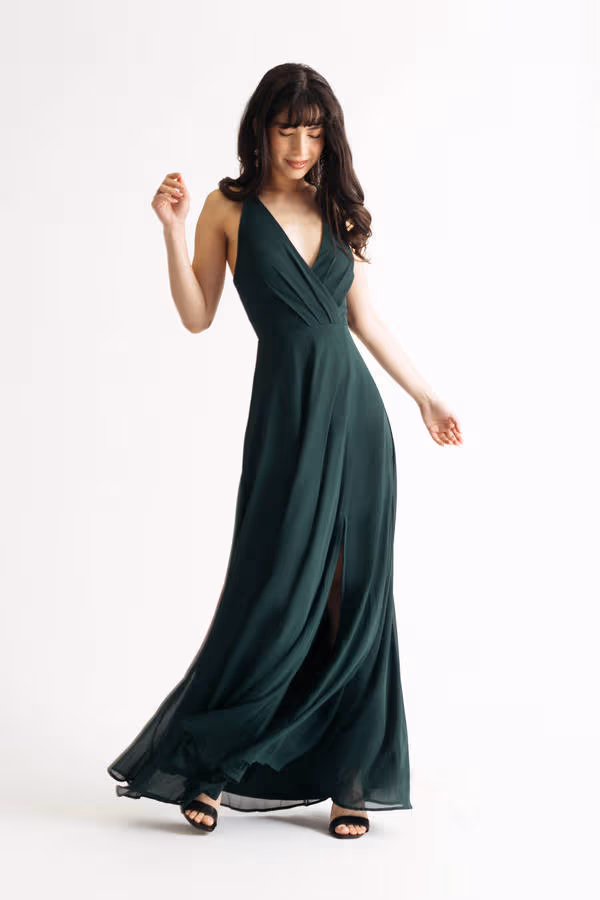 Bring Me Closer Halter High Slit Maxi Dress - Ivory