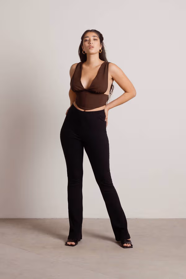 Avery Bustier Top - Brown