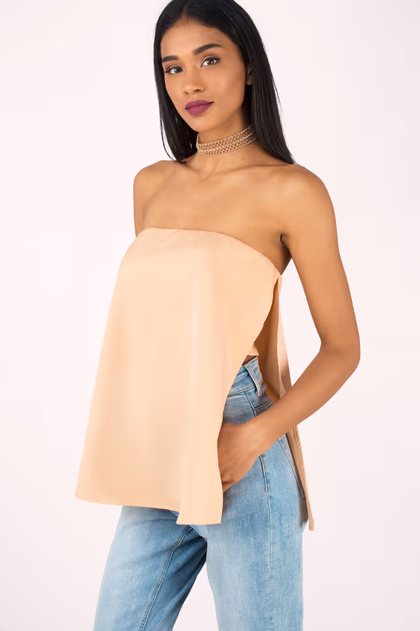 Farah Tube Top - Toast