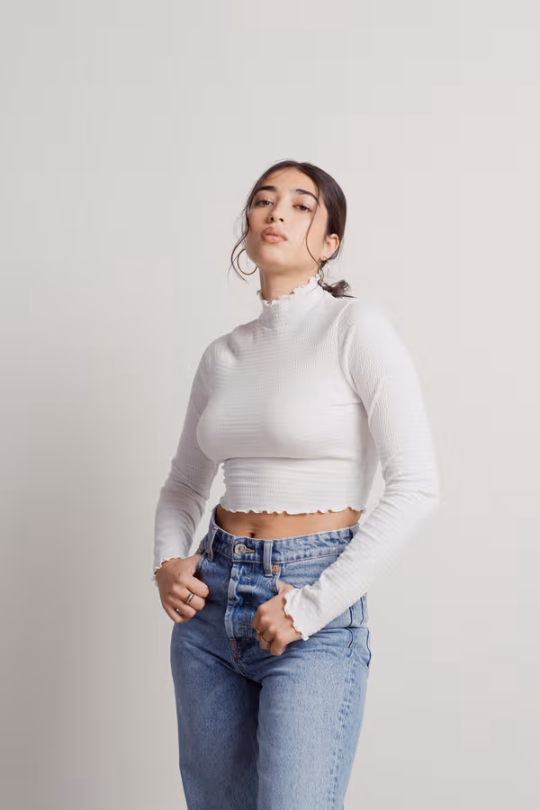 Fortunate Crop Top - White