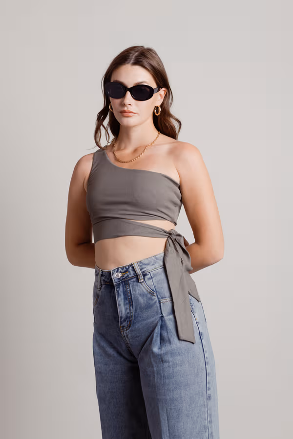 Ladies Night Crop Top - Black