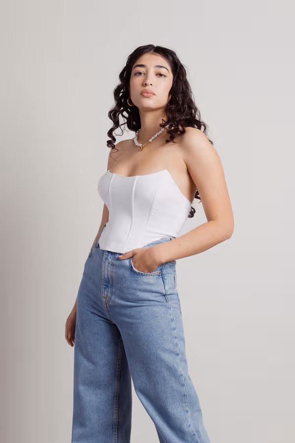 Wicked Games Corset Top - White
