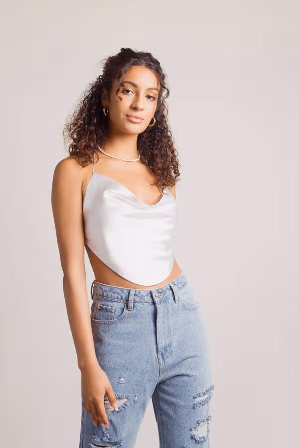 These Days Crop Top - Blue