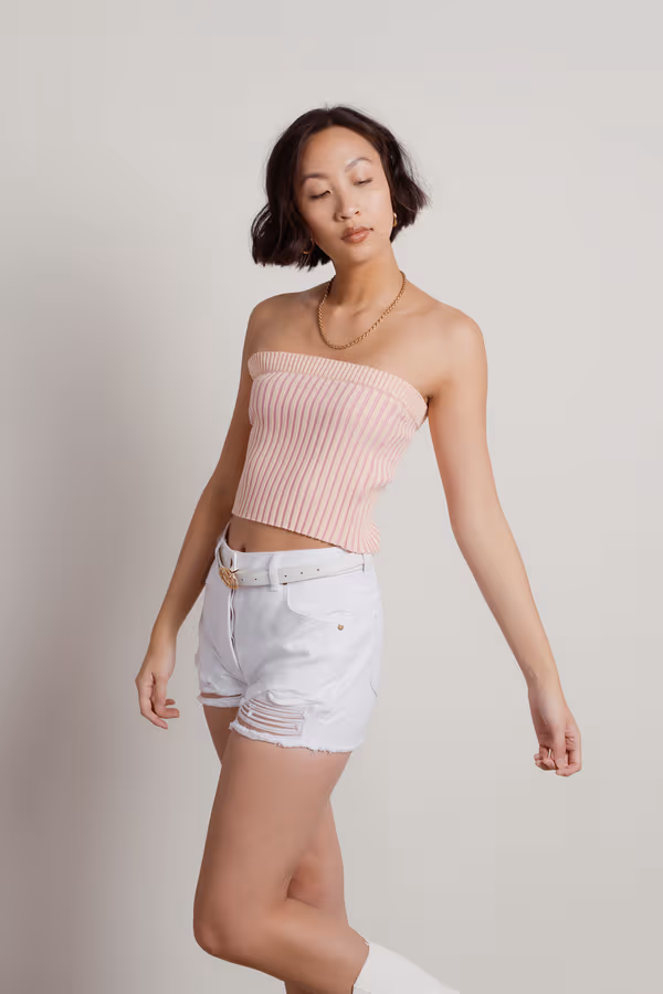 Not Having It Ribbed Tube Top - Green