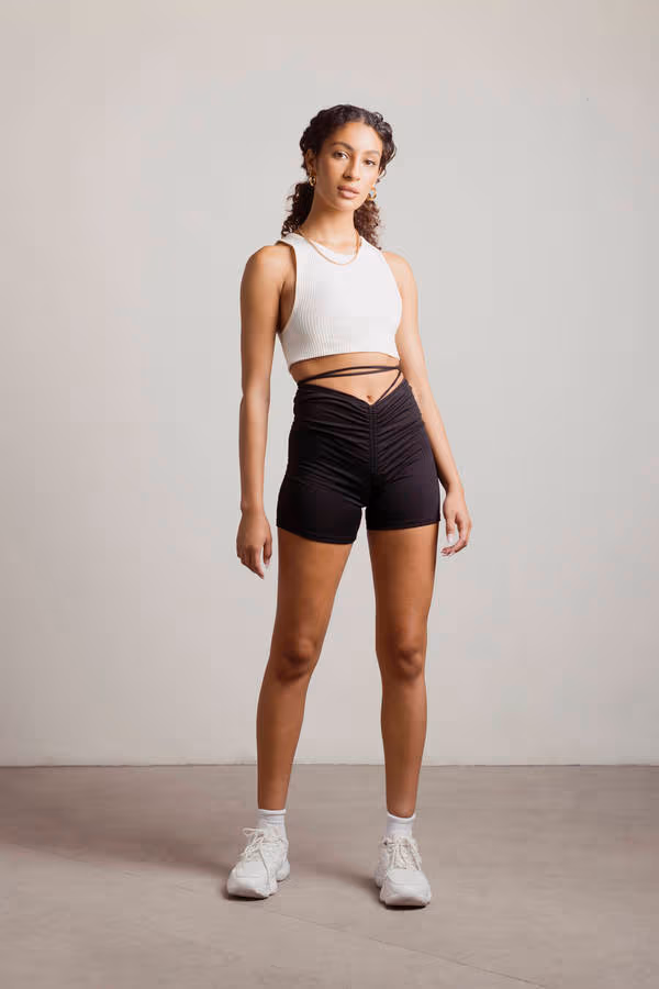 Go Around Biker Shorts - Black