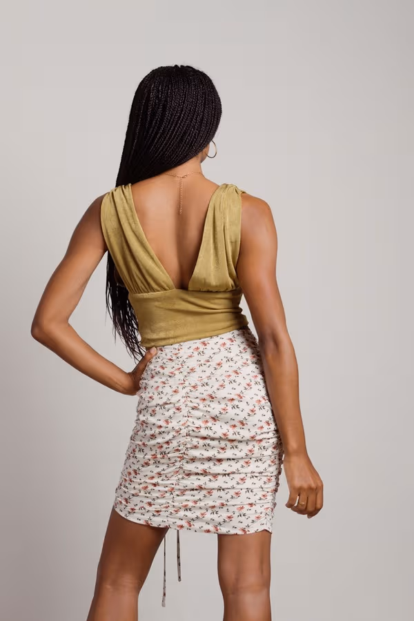 Dazed And Confused Crop Top - Green