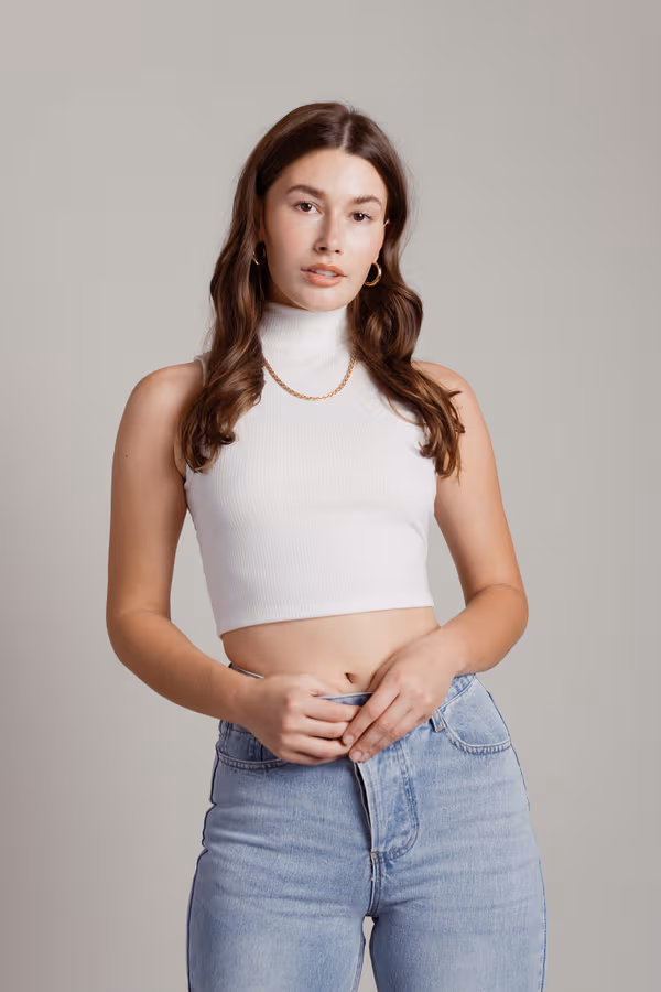 Neil Crop Top - Blue