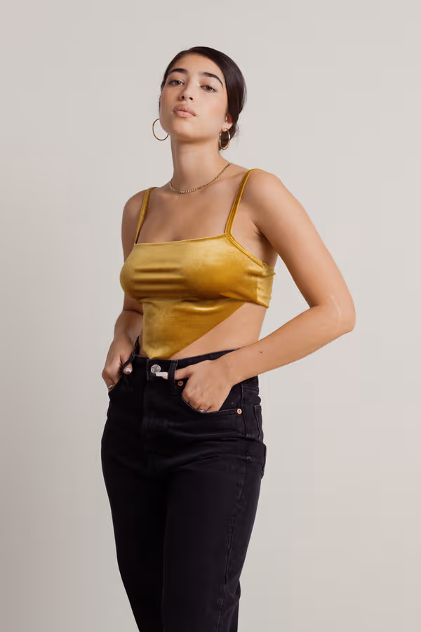 DeMun Crop Top - Gold