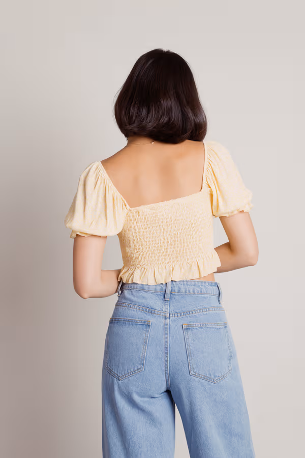 Minna Crop Top - Yellow