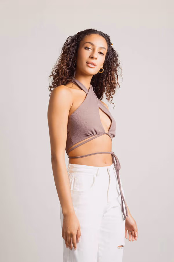 Sami Crop Top - Beige