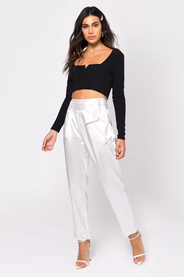 Cybil Crop Top - Ivory