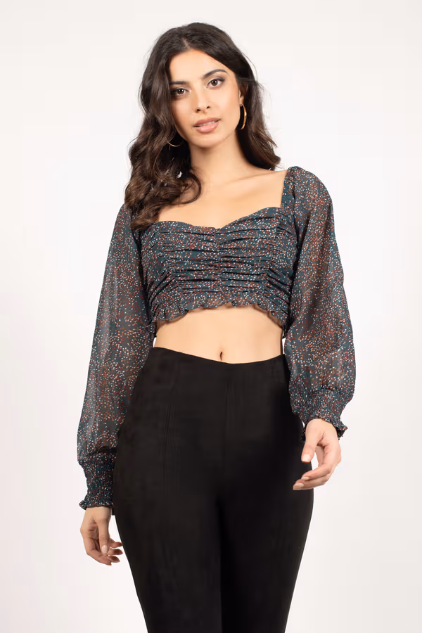 Camden Floral Blouse - Emerald Multi