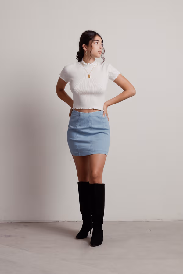 McKenna Crop Top - White