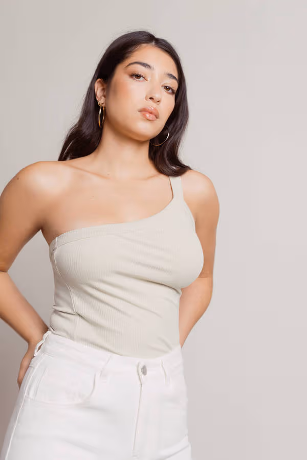 Iggy One Shoulder Top - Black