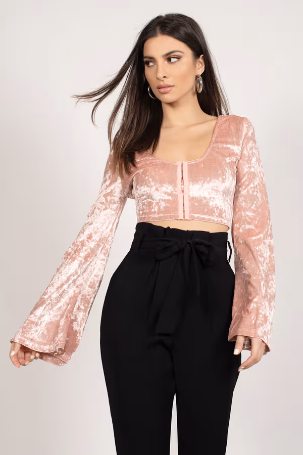 Witching Hour Crop Top - Plum