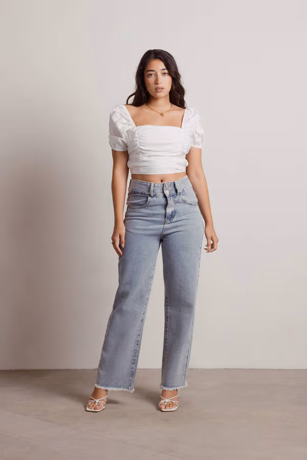 Celise Crop Top - Off White