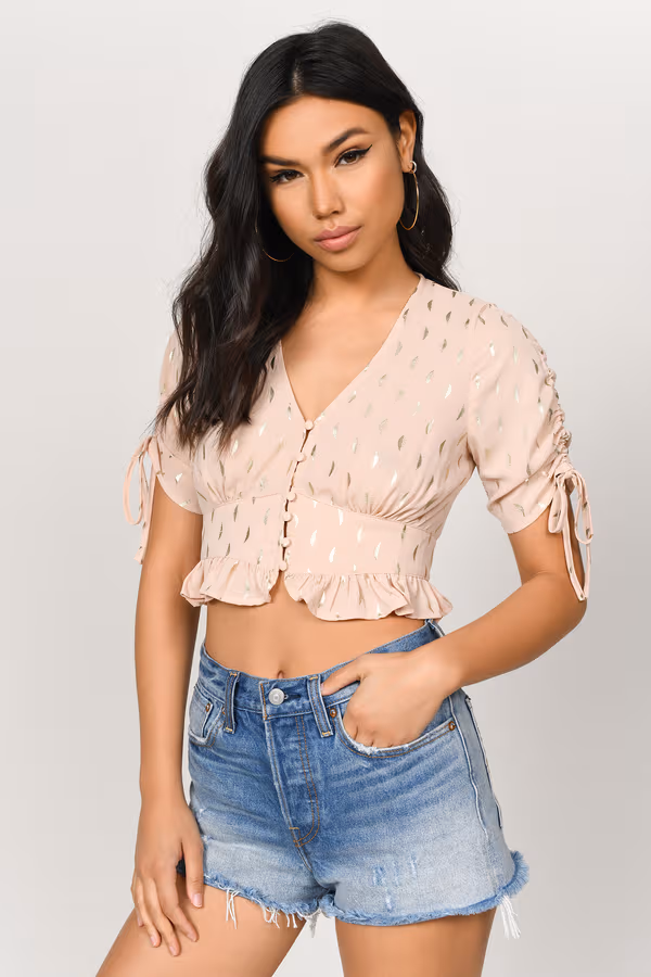 Mimo Crop Top - Light Pink