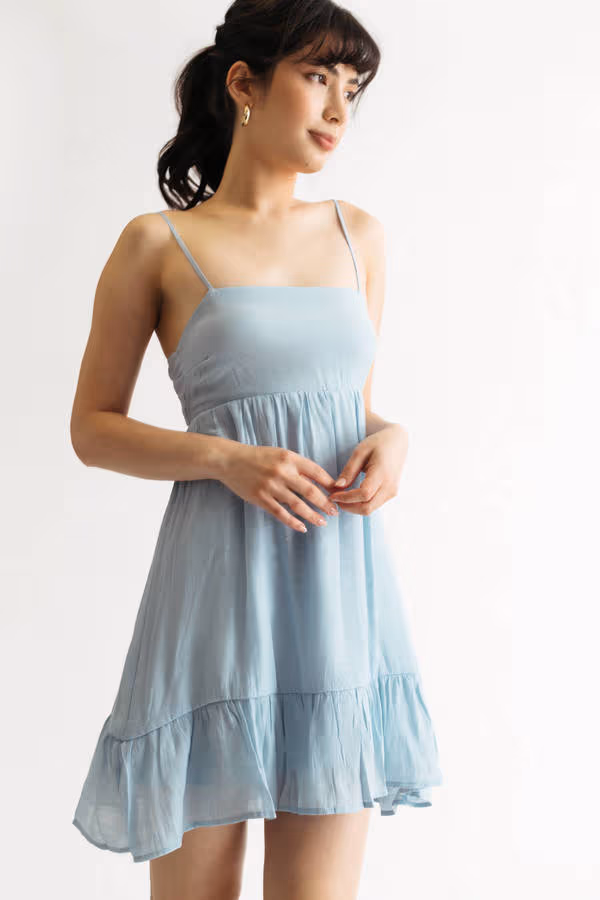 Scarlette Blue Tiered Skater Dress