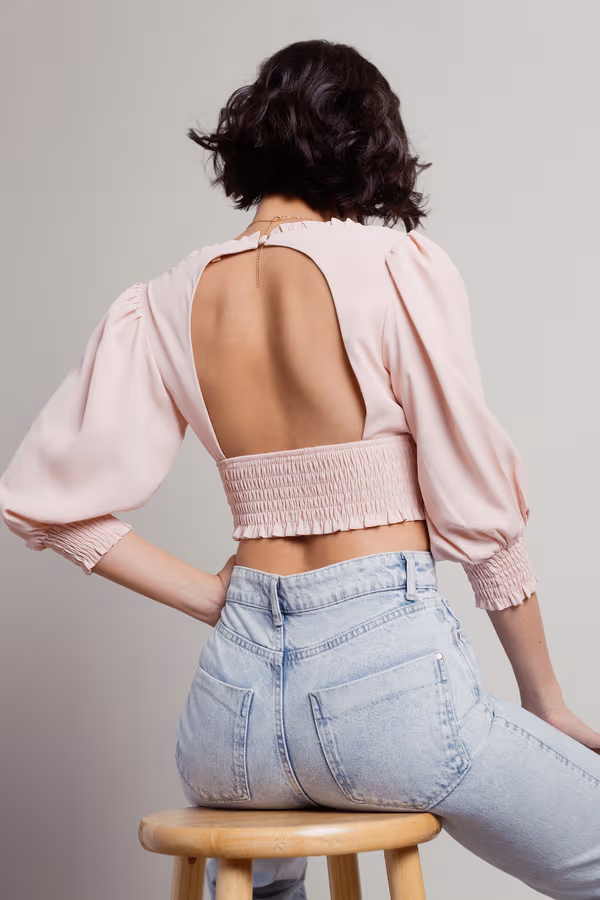 Mind Games Crop Top - Pink