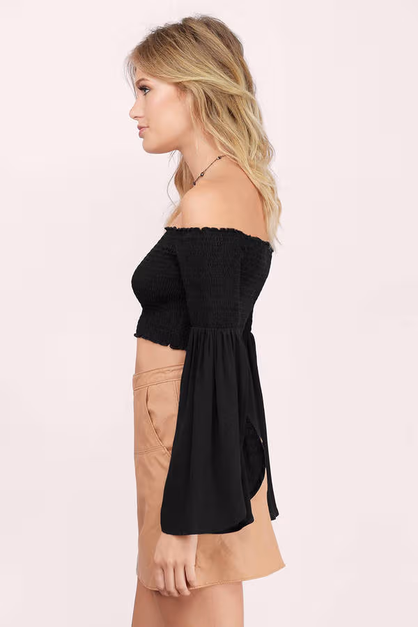 Go Free Crop Top - Black