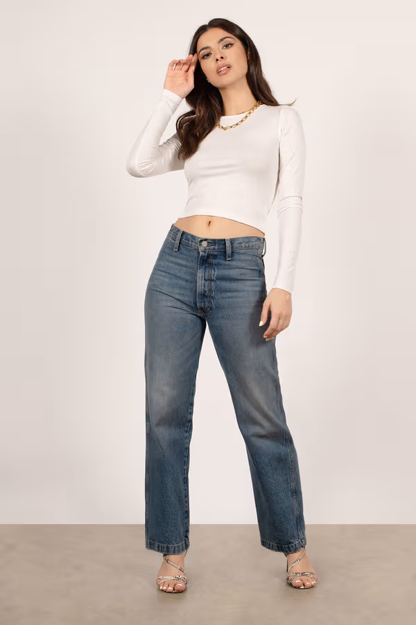 Do You Miss Me Long Sleeve Sweatshirt - White