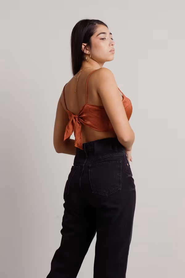 See The Future Crop Top - Slate Blue