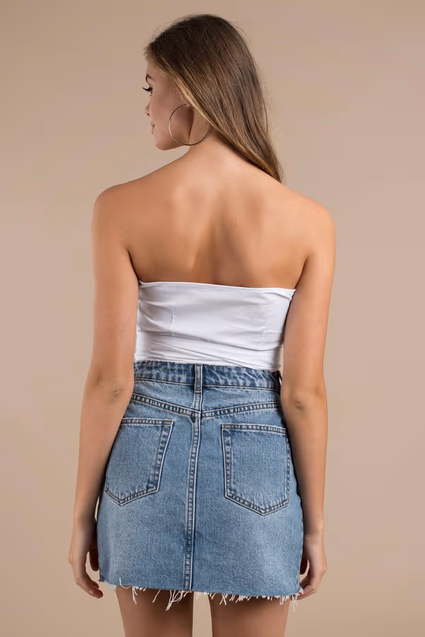 Wasted Times Crop Top - Marigold