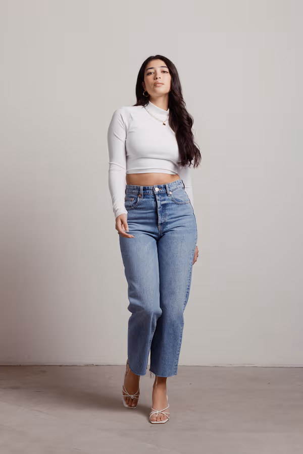 Jessie Crop Top - White