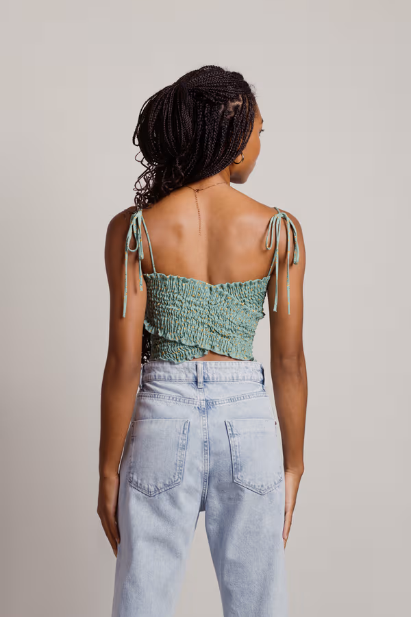 Take It Away Crop Top - Mint