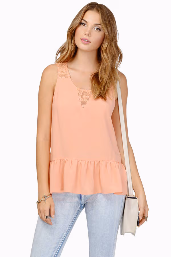 Kelis Open Back Blouse - Coral
