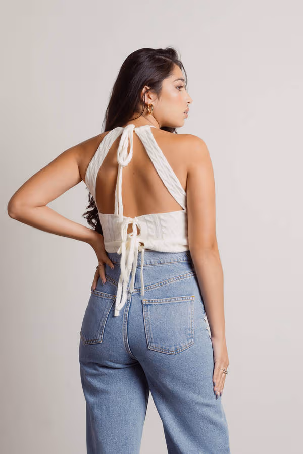 Maliyah Crop Top - Cream