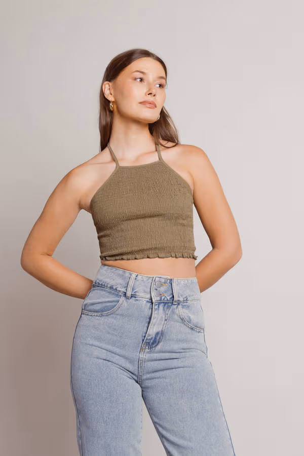 Feel Good Crop Top - Black
