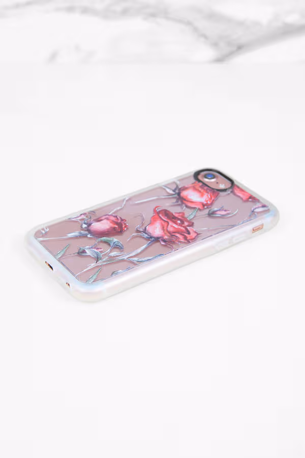Rose Print Iphone Case - Multi