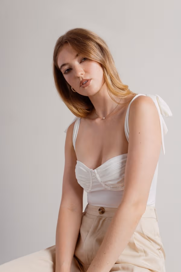 Jacques Corset Bodysuit - Ivory