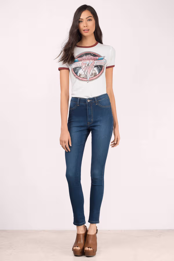 Hear You Say Skinny Pants - Medium Wash