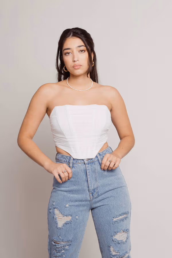 Eunji Corset Top - Off White